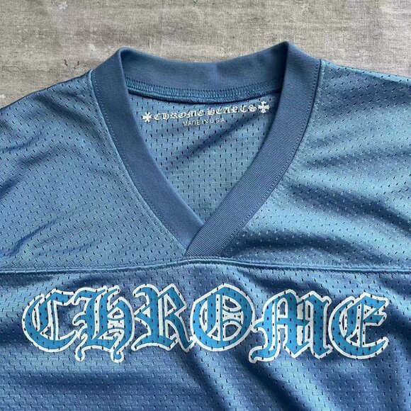Chrome Hearts Sports Mesh Warm Up Jersey Blue - Picture 3 of 6